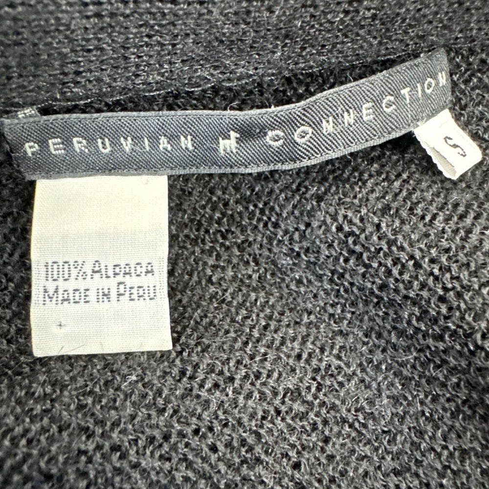 Vintage Peruvian Connection Alpaca Cardigan S Minimalist Capsule Luxury Parisian - Picture 5 of 5